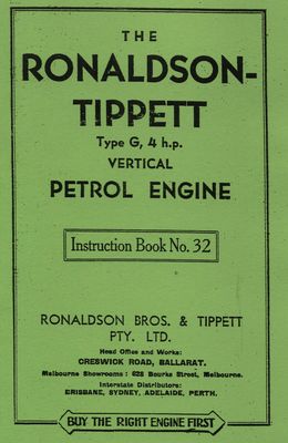 Ronaldson-Tippett Type G 4 HP Petrol (Manual)
