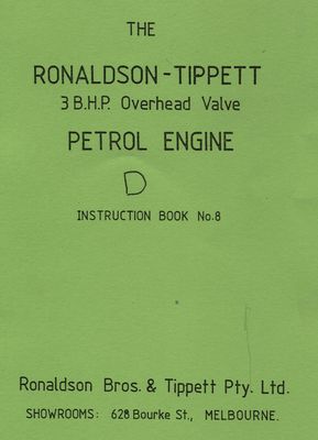 Ronaldson-Tippett Type D 3 BHP OHV Petrol Engine (Manual)