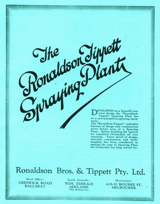 Ronaldson-Tippett Spraying Plant (Manual)