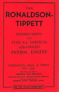 Ronaldson-Tippett Type NA Vertical Air Cooled Engine (Manual)