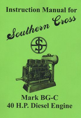Southern Cross BG-C Diesel Engine (Manual)