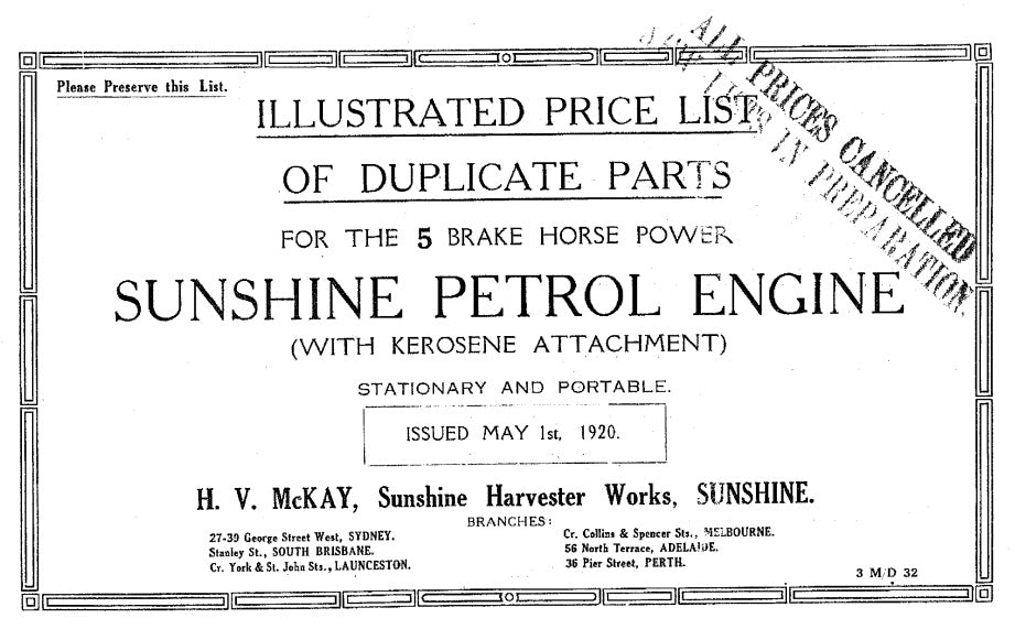Sunshine Petrol Engine 5HP (Manual)