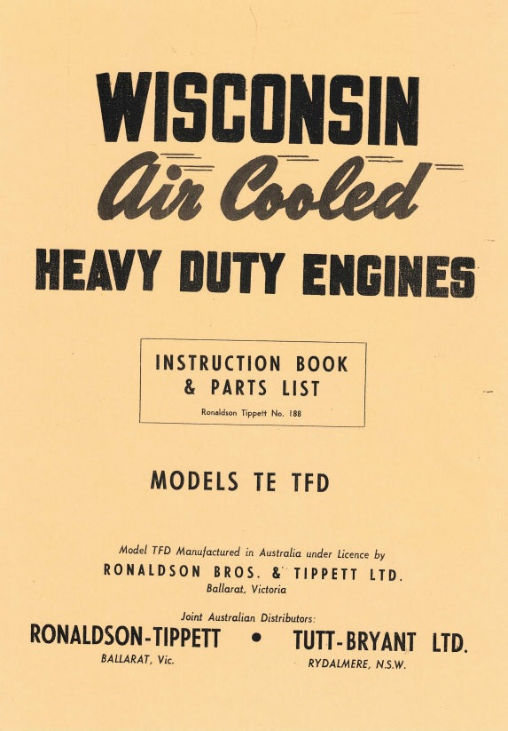 Wisconsin Models TE TFD (Manual)