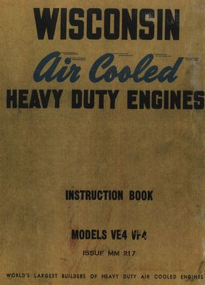 Wisconsin Air Cooled Models VE4 VF4 (Manual)