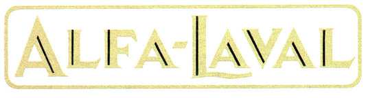 Alfa-Laval (Gold Text) (Decal)
