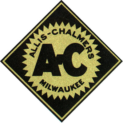 Allis-Chalmers 3.5" x 3.5" (Blue-Gold Diamond) (Decal)