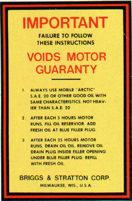 Briggs and Stratton (Decal) [2-3]