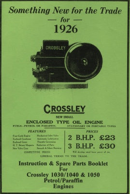 Crossley 1030/1040 & 1050 - 1926 (Manual)