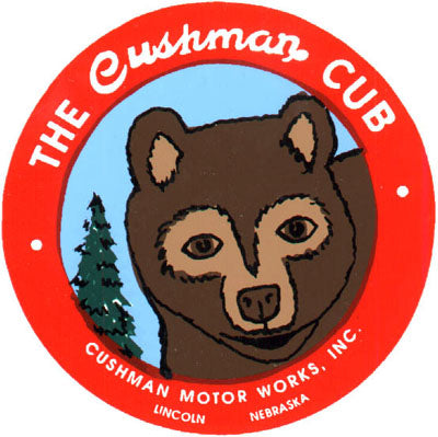 Cushman Cub 3" (Decal)
