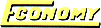 Economy (Yellow & Black) 6" x 1.5" (Decal)