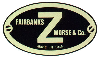 Fairbanks Morse (Black & Gold) 4.5" x 2.5" (Decal)