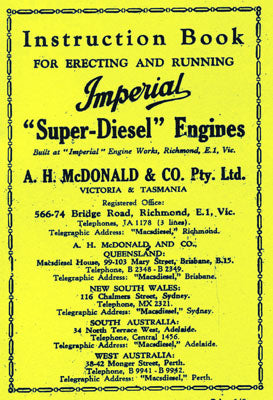 McDonald Imperial Super-Diesel Type SPI & CPI (Manual)