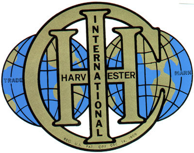 International Harvester (Blue Globe) 4.25" x 3.25" (Decal)
