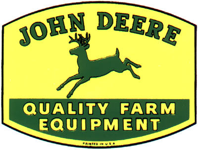 John Deere Quality Farm Equipment 2" x 3" (Decal)