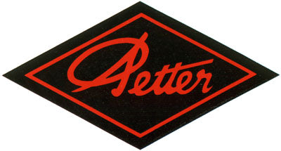 Petter (Red & Black Diamond) 4.5" x 2.25" (Decal)