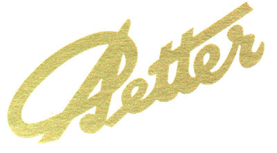 Petter (Gold Text) 2.5" x .75" (Decal)