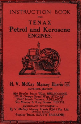 Tenax Petrol & Kerosene  H.V.McKay Massey Harris (Manual)