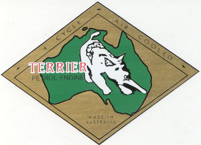 Terrier Petrol Engine 4" x 3" (Decal)